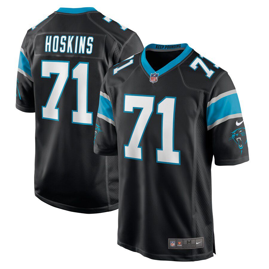 Men Carolina Panthers 71 Phil Hoskins Nike Black Game NFL Jersey